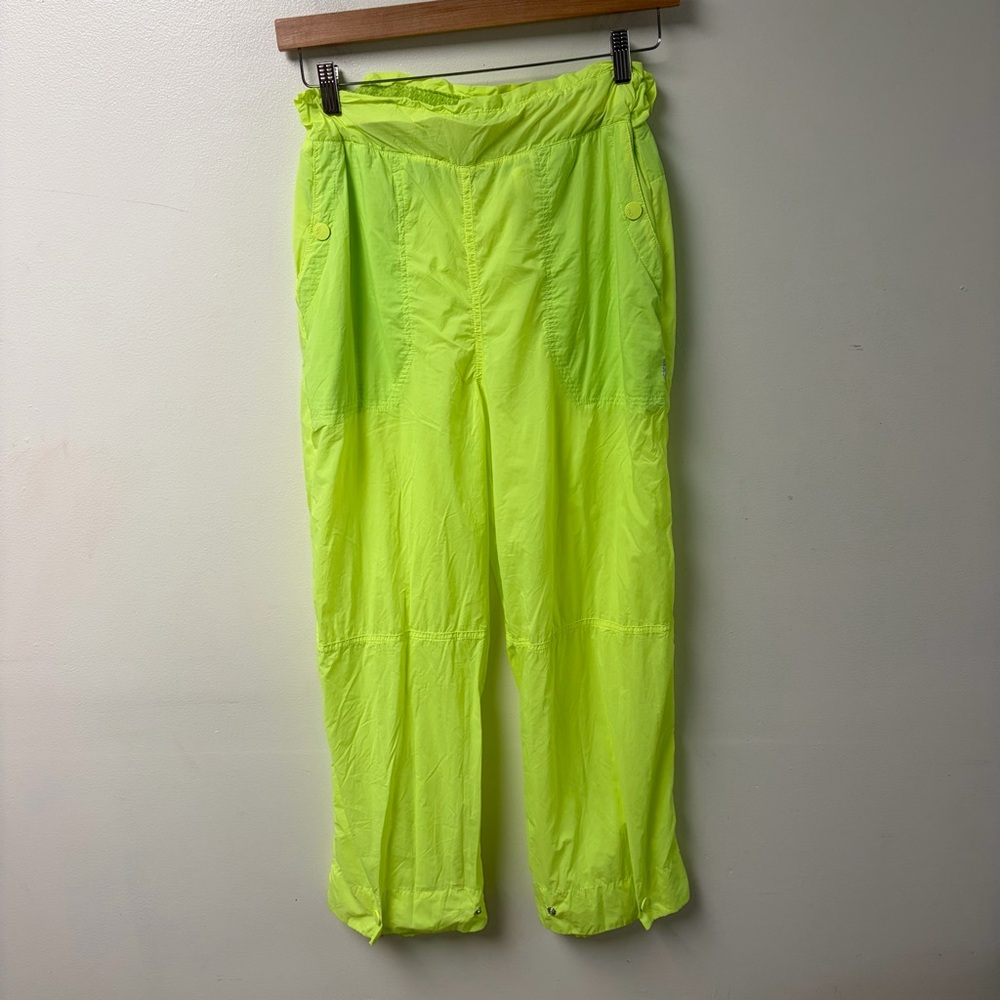 Free People Movement Nina Packable Pants Neon Green Size Extra Small - Picture 2 of 7